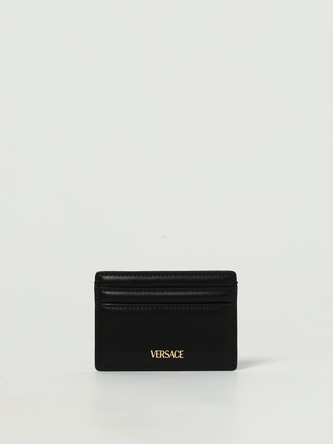 Medusa-plaque cardholder - Black