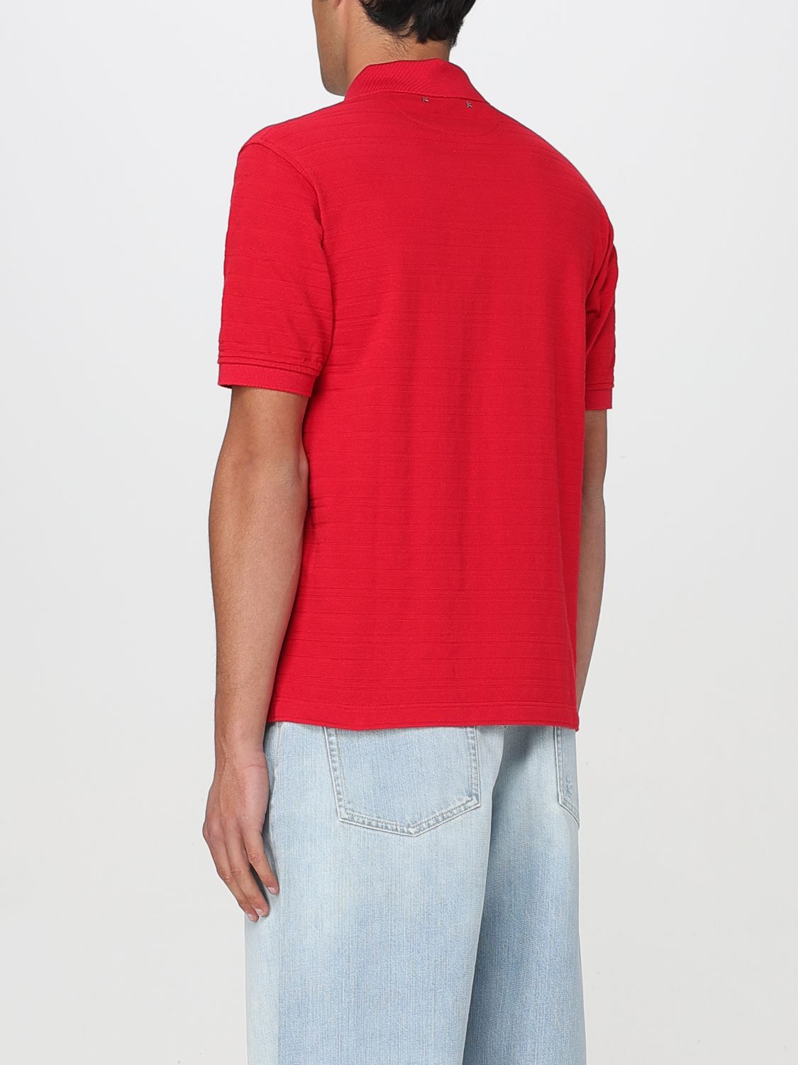 Polo Shirt GOLDEN GOOSE Men color Red
