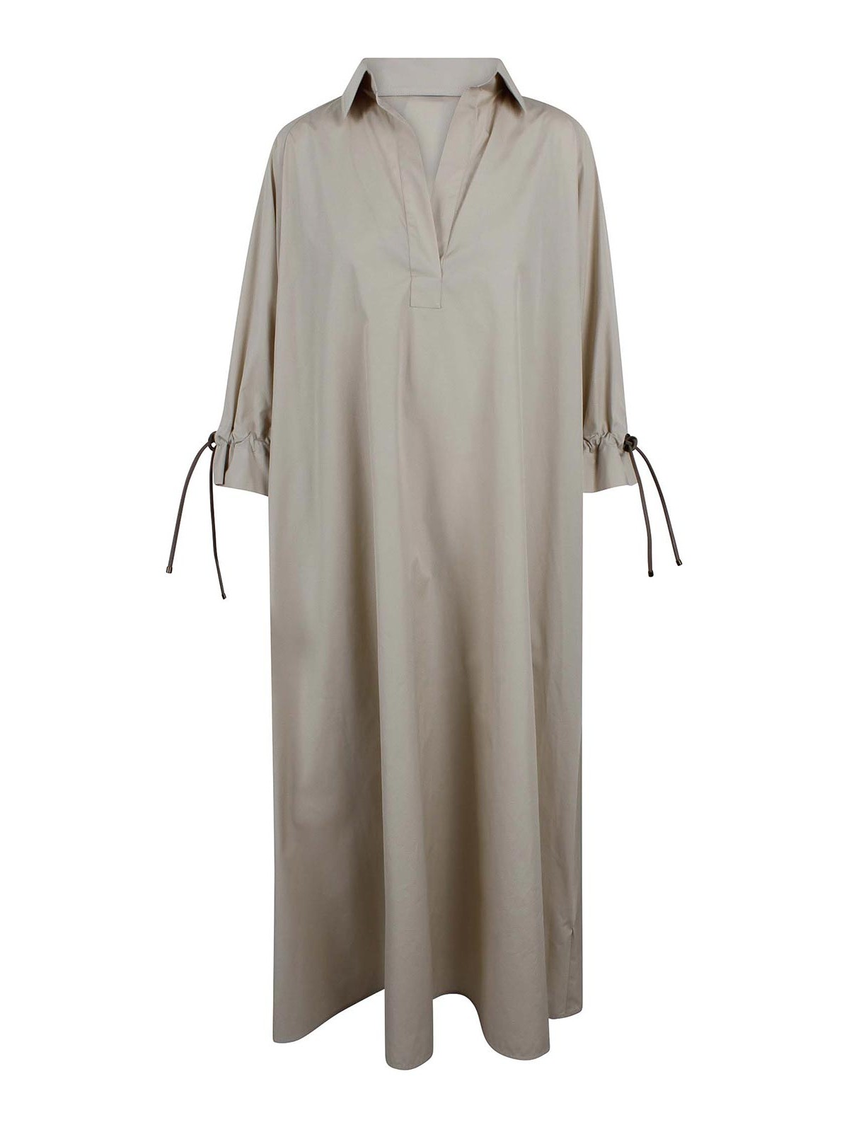 Oversized cotton poplin dress