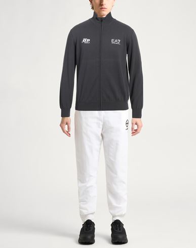 Ea7 Man Cardigan Lead Size 3XL Cotton