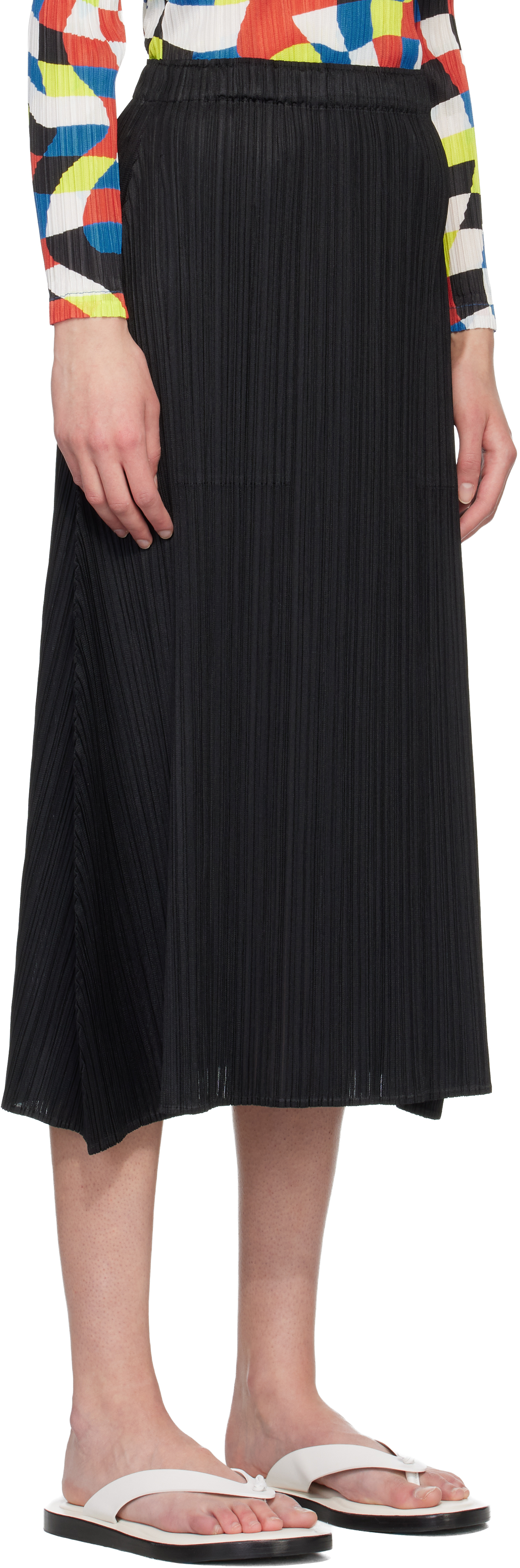 Black Monthly Colors October Maxi Skirt