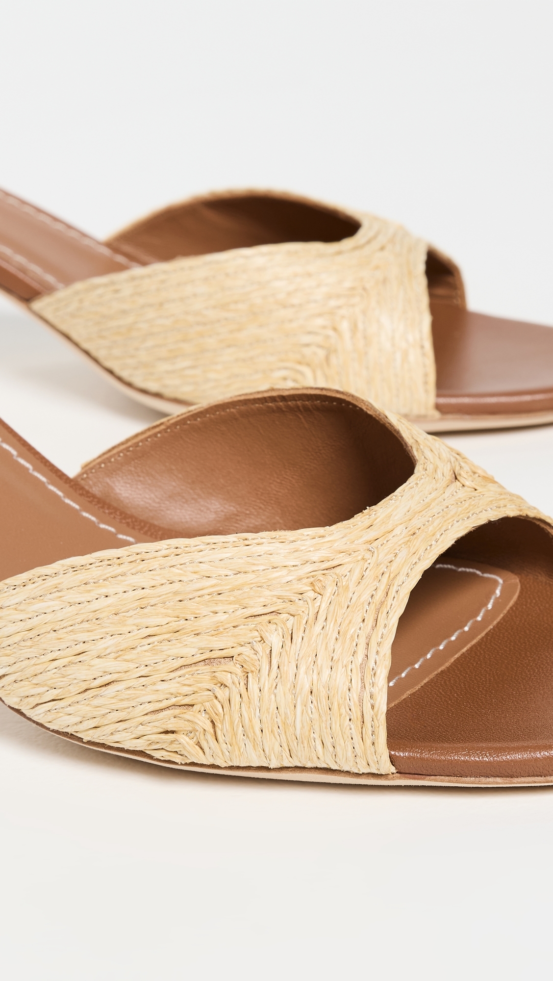 STAUD Brigitte Mules Natural Raffia