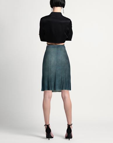 Woman Midi skirt Dark green Size L Merino Wool