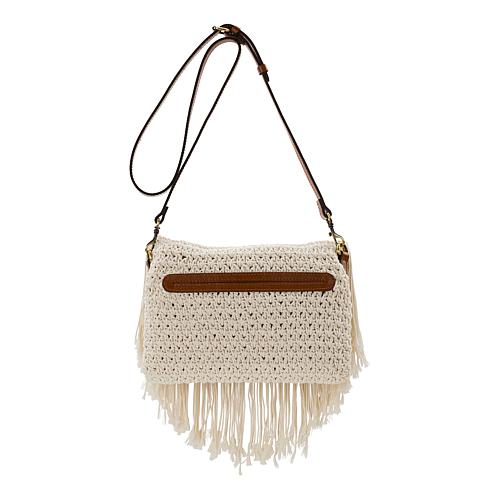 Cannara Leather Trim Crochet Crossbody