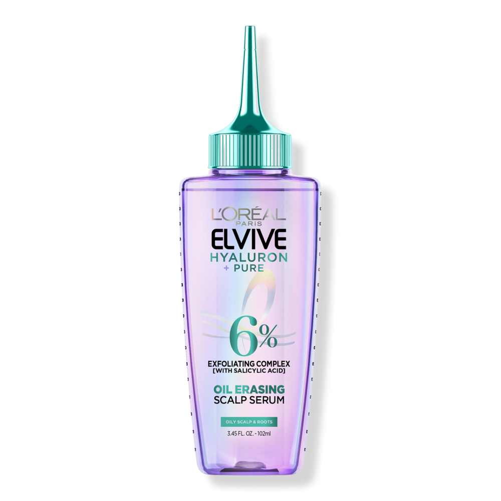 Elvive Hyaluron Pure Oil Erasing Serum, For Oily Hair