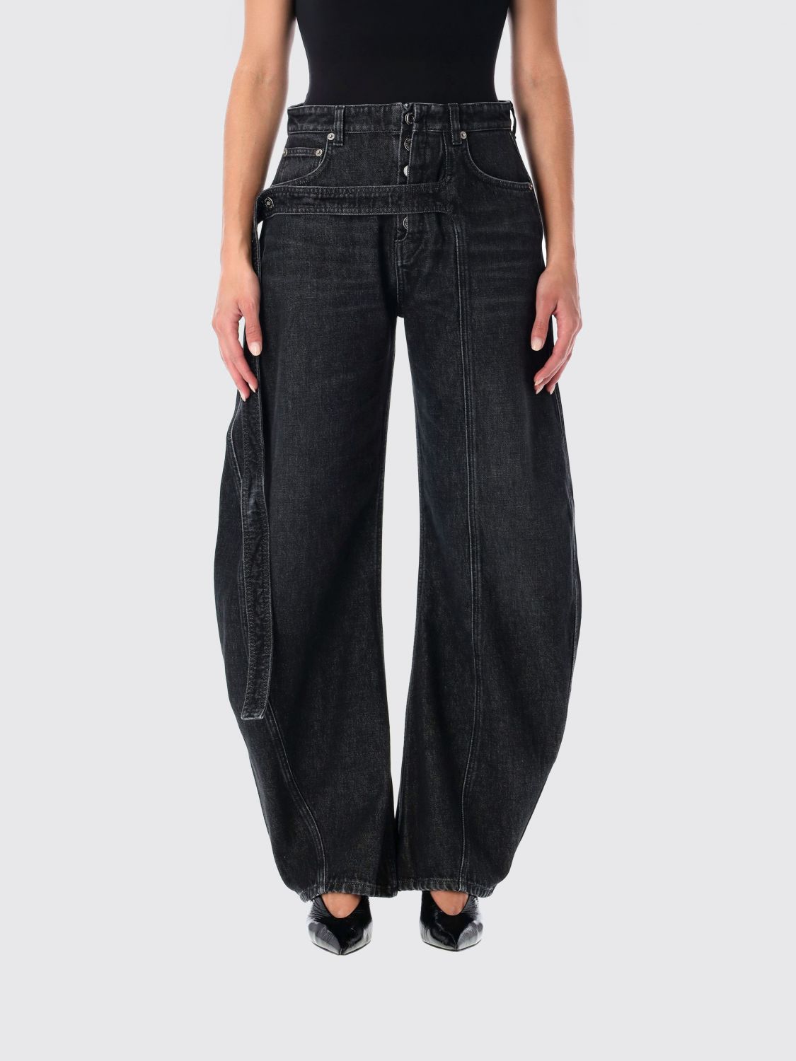 Jeans Woman color Black