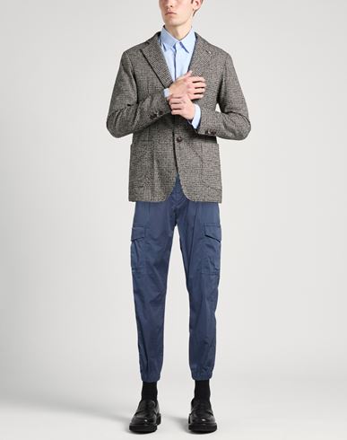 Man Pants Navy Size 31 Cotton, Elastane