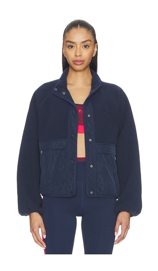 P.E Nation Technique Quilt Jacket in Navy. - S also in XS