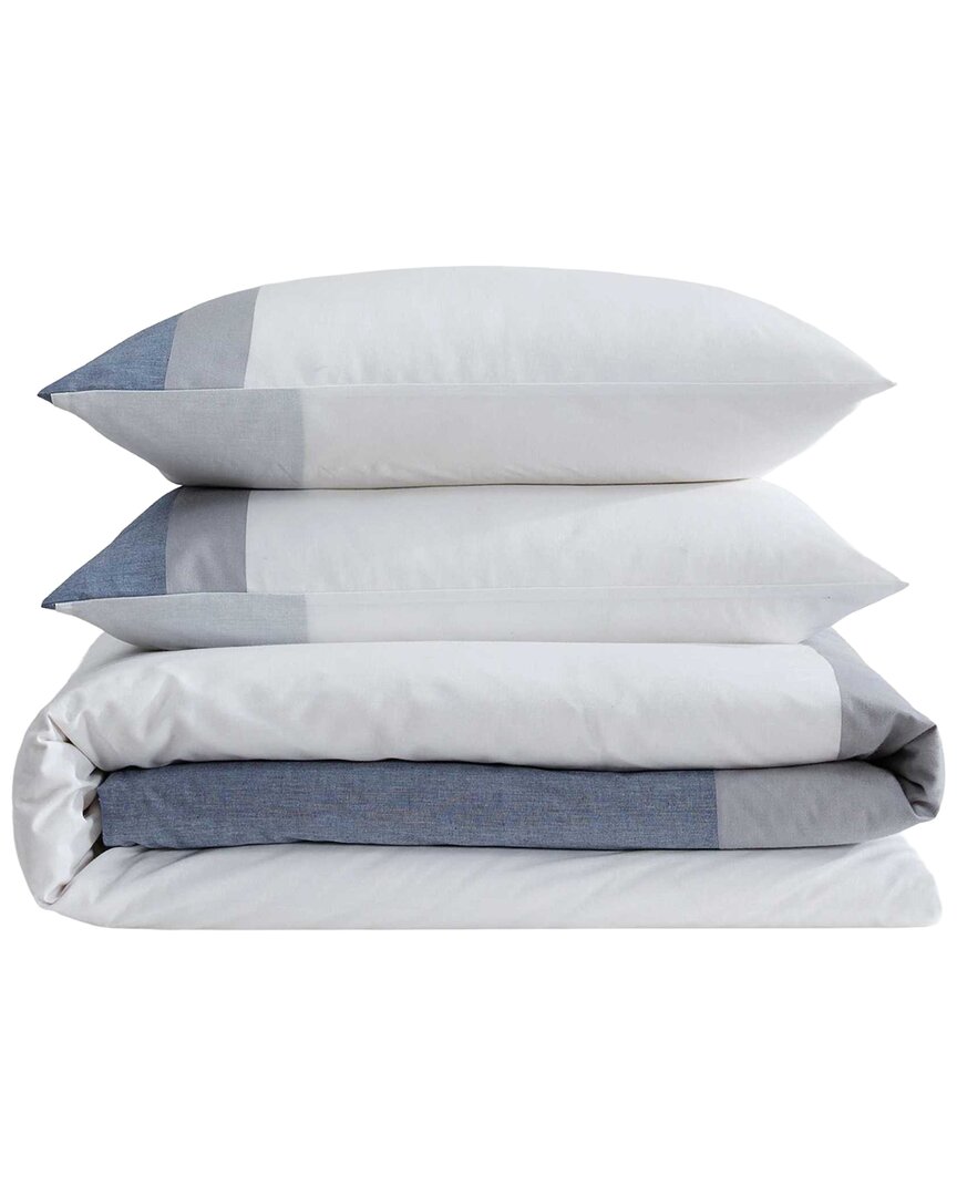 Chambray Handkerchief Cotton Blend Duvet Set