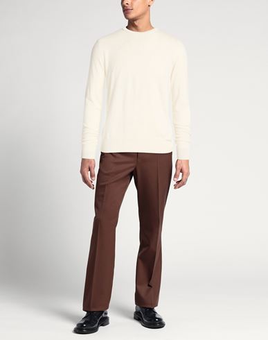 Man Sweater Ivory Size 42 Silk, Cotton