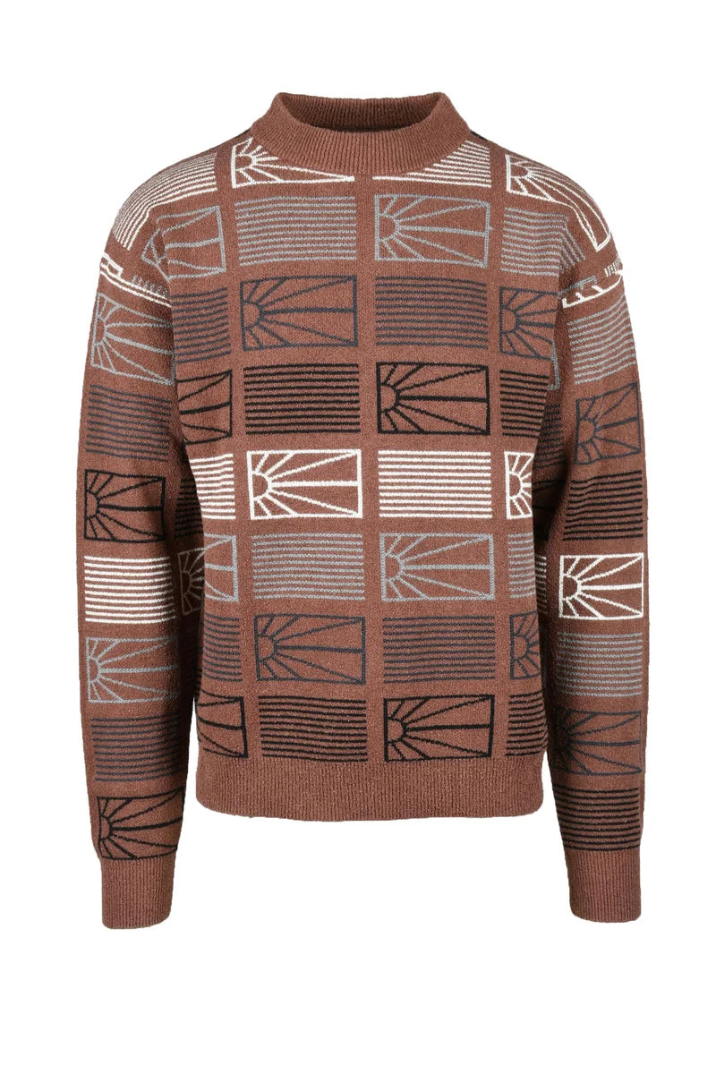 Brown Wool Mohair Blend Sweater