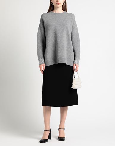 Woman Sweater Grey Size L Wool, Viscose, Polyester, Polyamide, Elastane