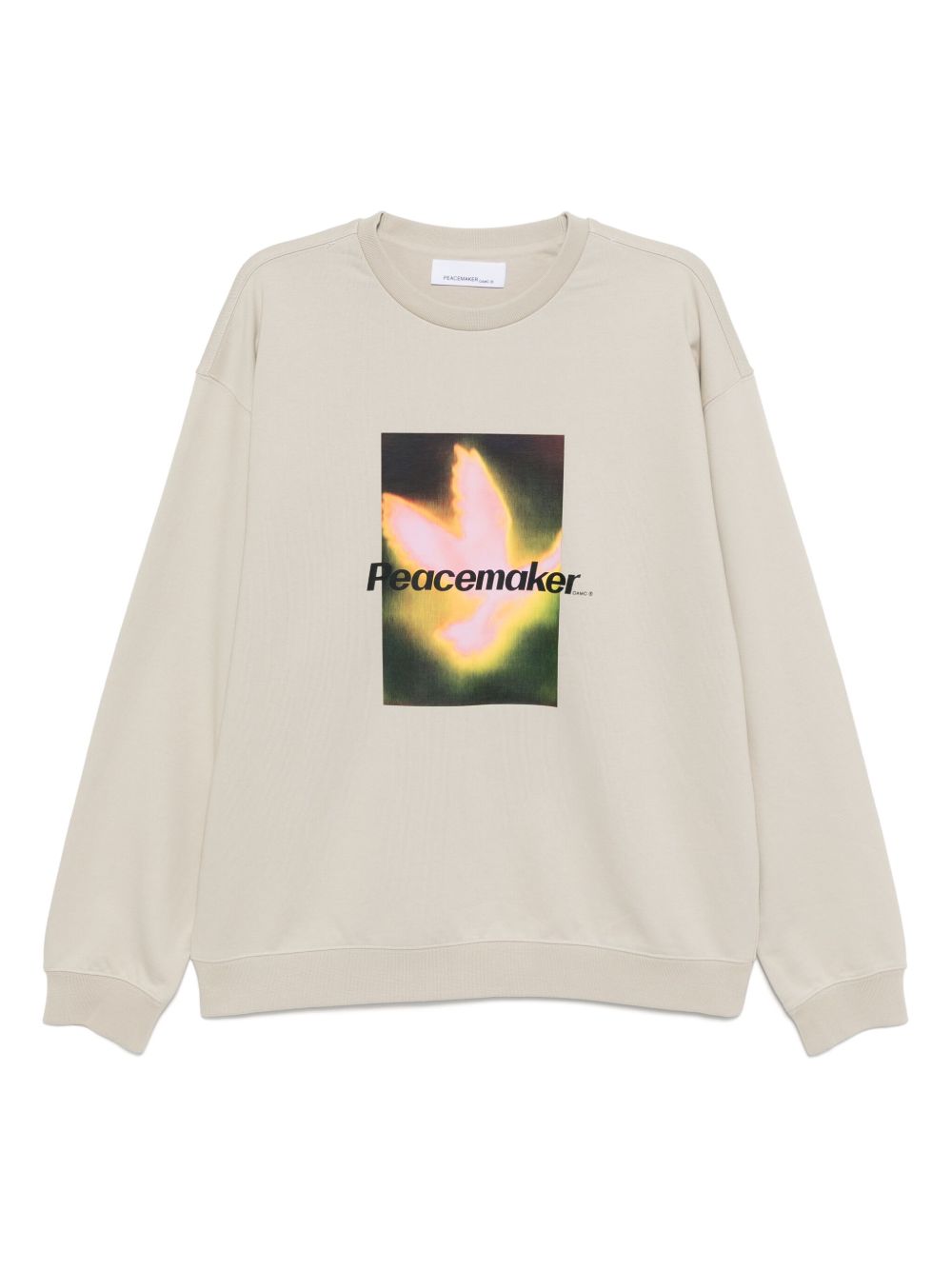 Bird-printed sweatshirt - Neutrals