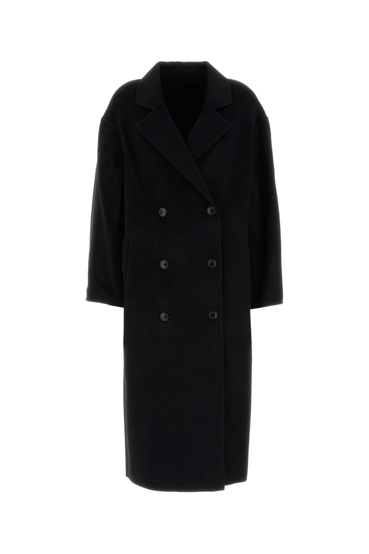 Wool-Cashmere Coat — Black