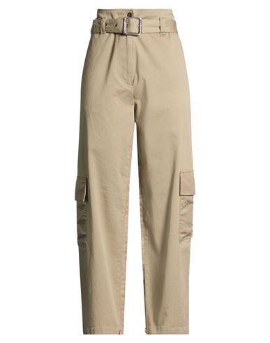 Woman Pants Military green Size 2 Cotton, Elastane
