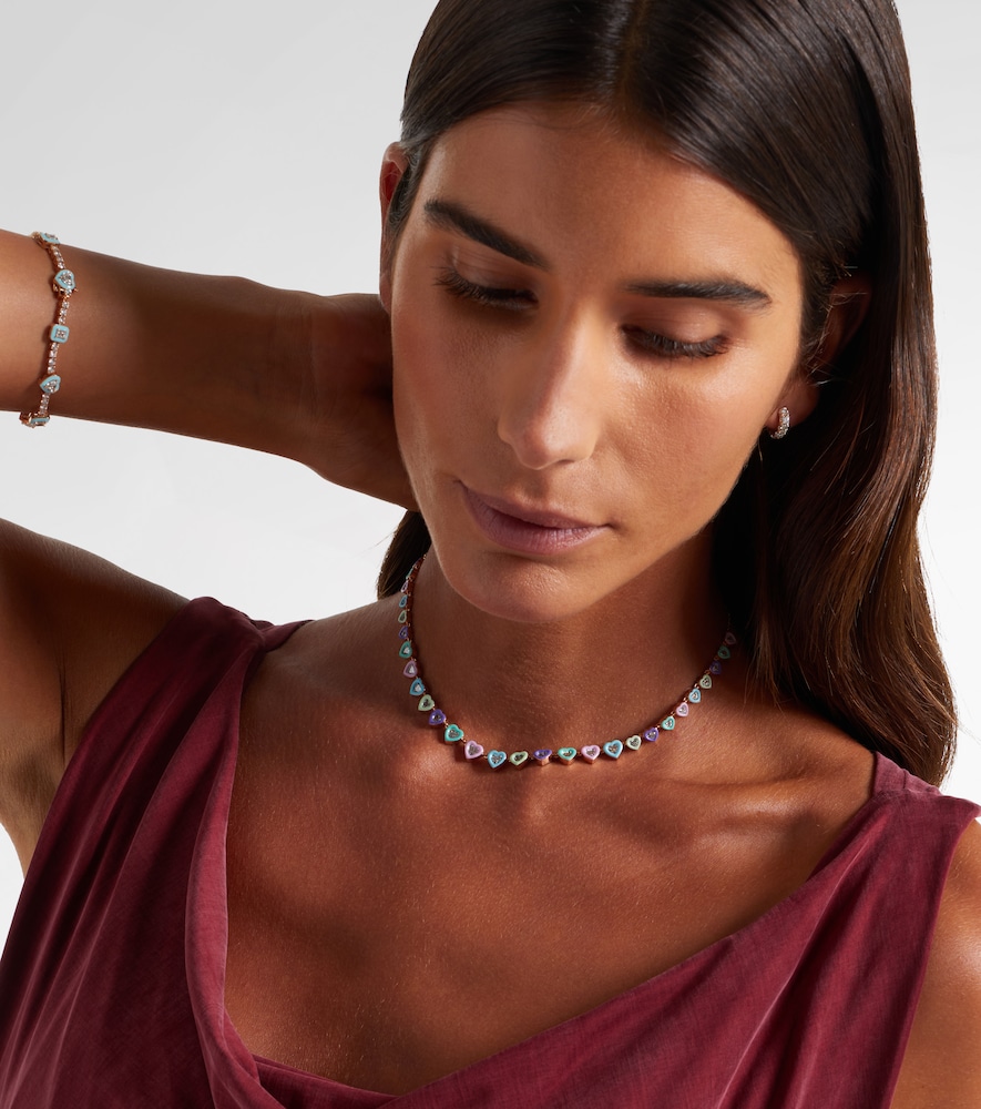 Candy Crush 18kt rose gold choker with diamonds