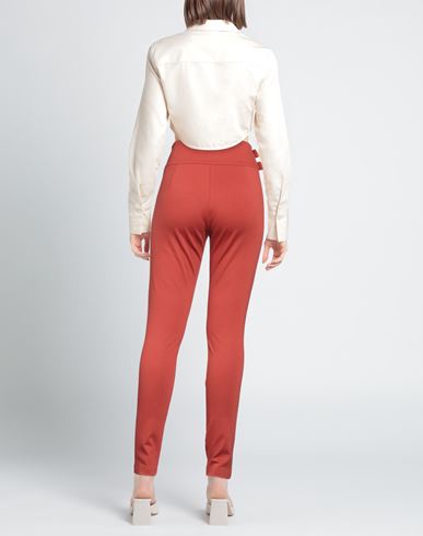 Woman Pants Rust Size 8 Viscose, Nylon, Elastane