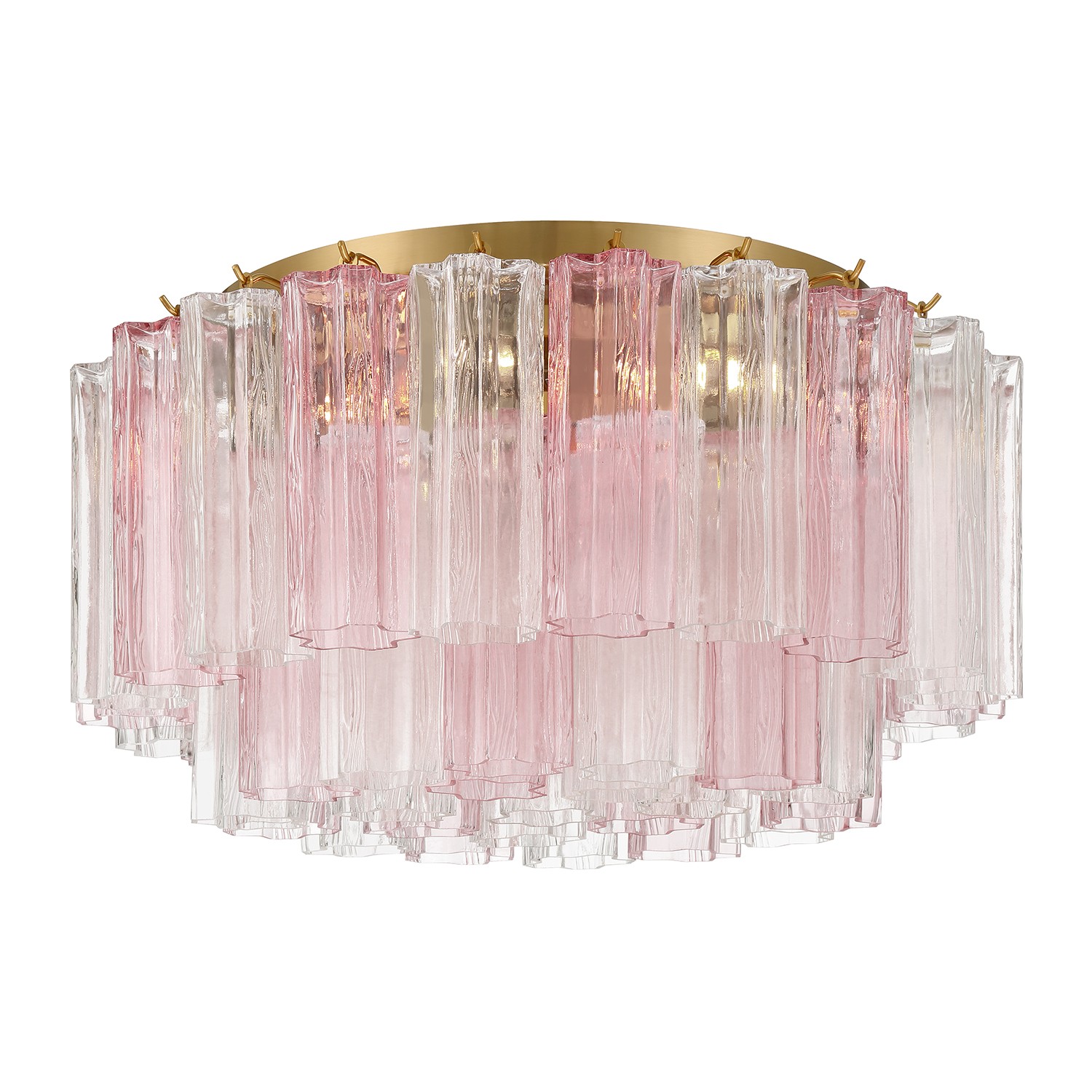 Aged Brass Flush Mount from the Addis Collection