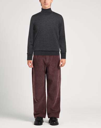Man Turtleneck Charcoal Size XL Merino Wool