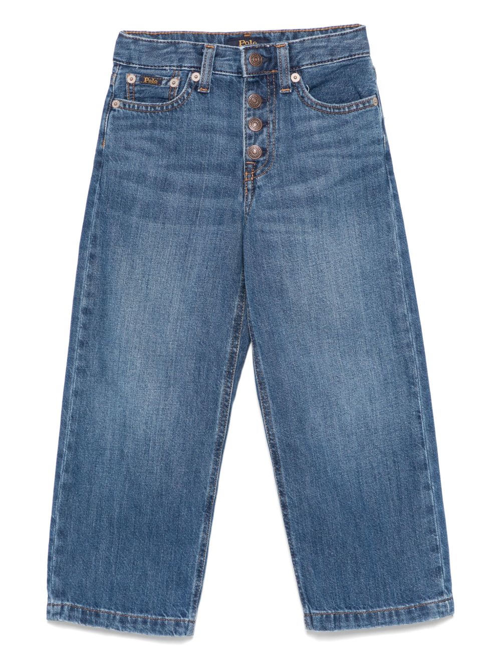 Logo-patch jeans - Blue