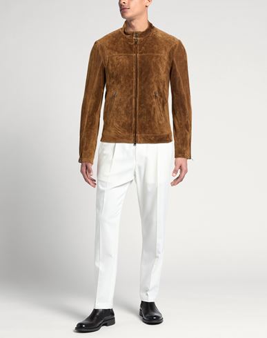 Man Jacket Camel Size L Leather