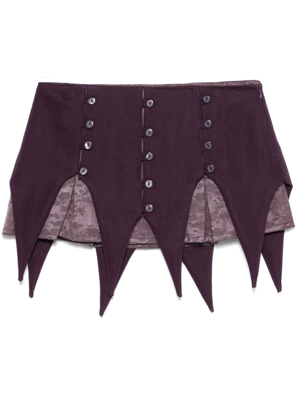 Panel mini skirt - Purple
