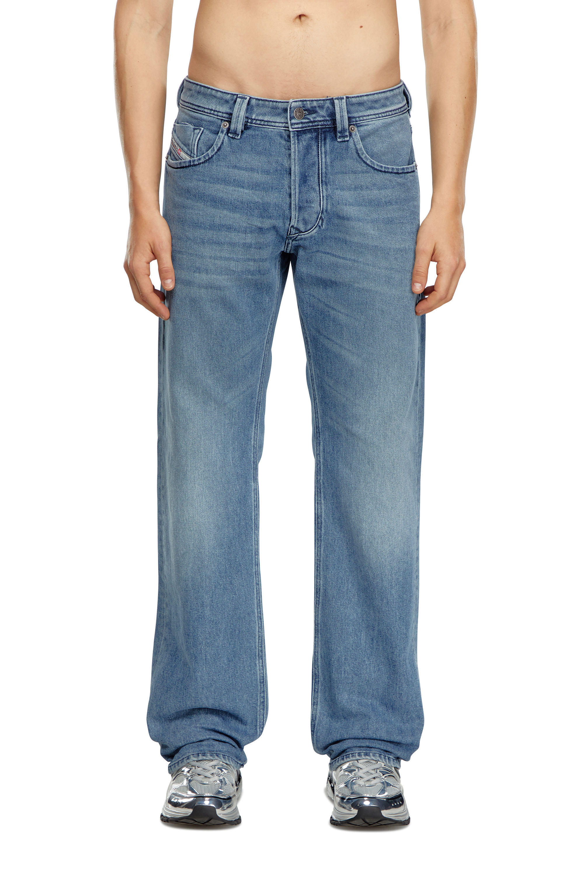 Larkee mid-rise straight-leg jeans - Blue