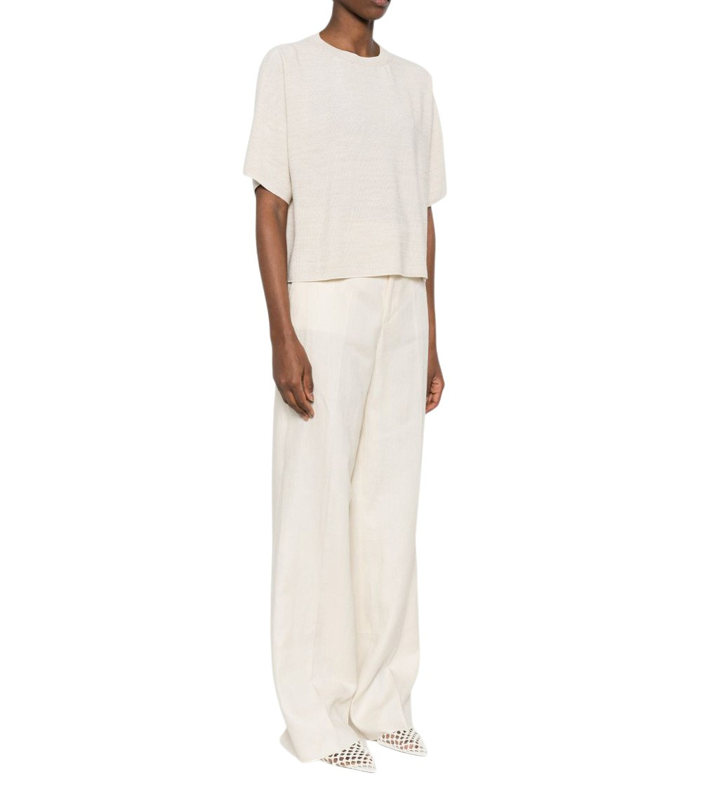 Fabiana Filippi - short sleeve top relaxed fit shimmer