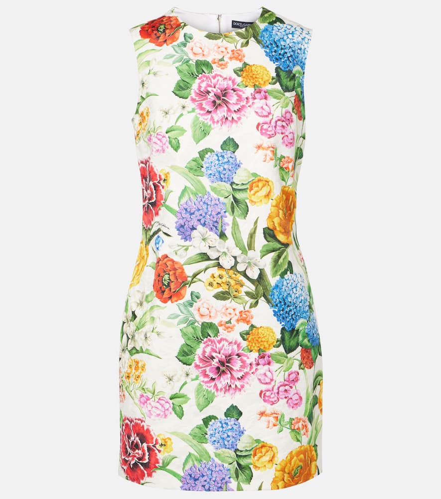 Floral cotton minidress
