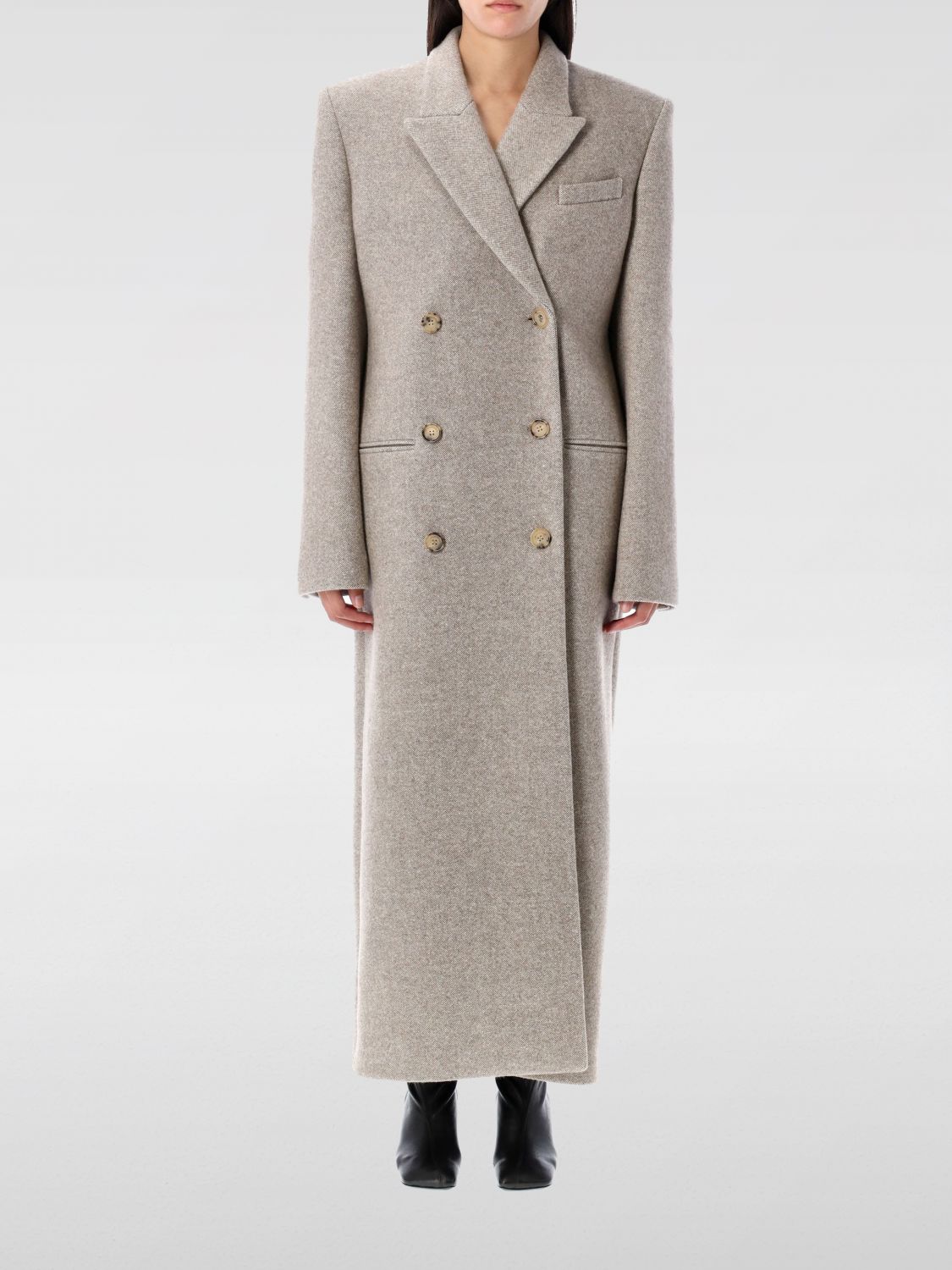Double-breasted coat - Neutrals