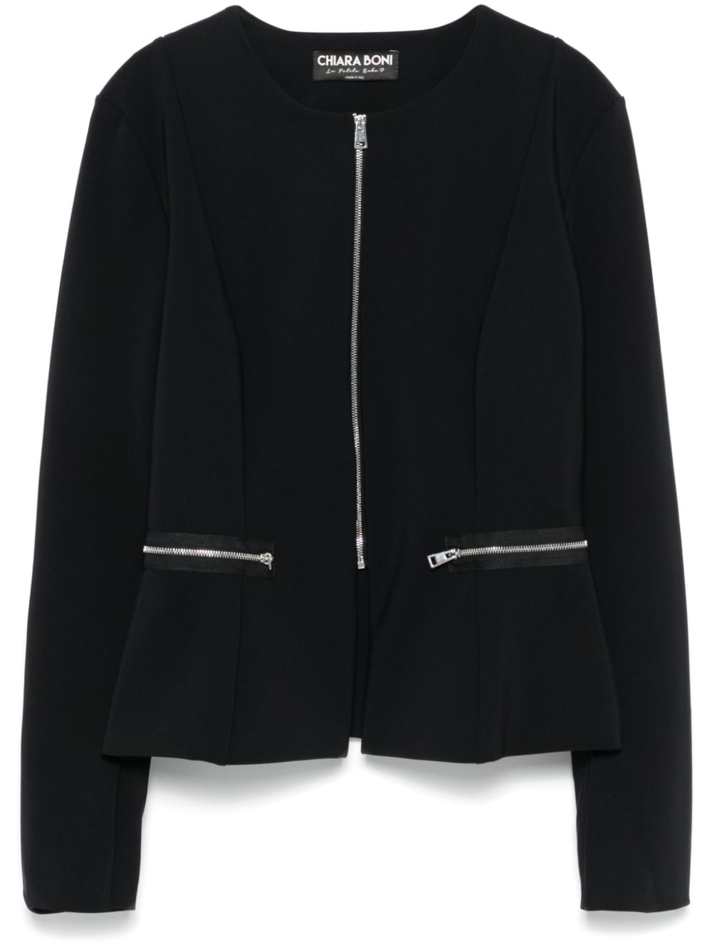 Dart-detail jacket - Black