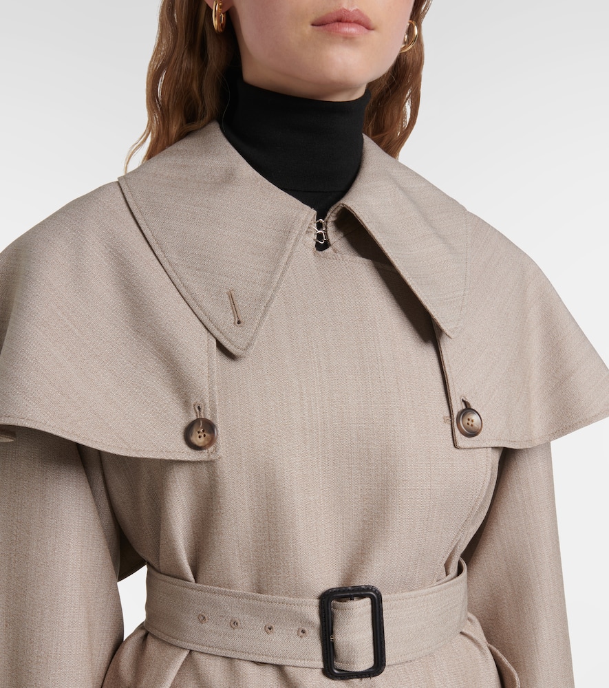 Billie virgin wool trench coat