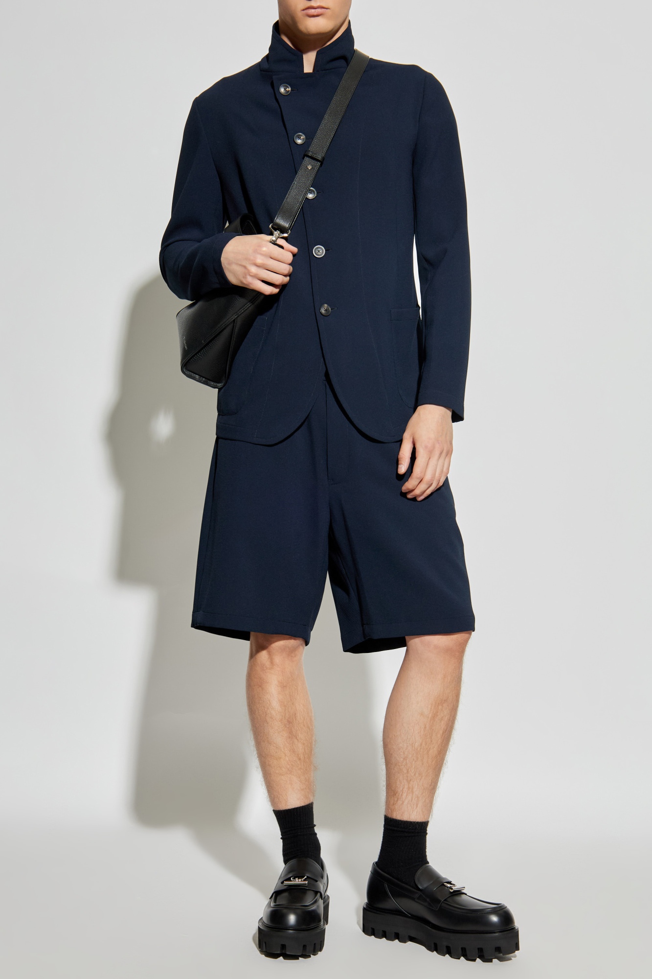 Shorts With Pockets, Men's, Navy Blue
