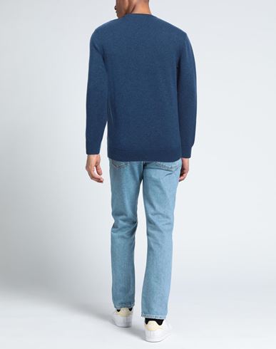 Man Sweater Blue Size 3XL Lambswool, Polyamide
