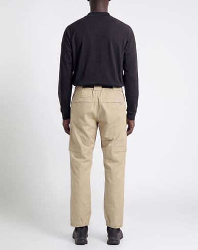 Man Pants Beige Size L Cotton, Elastane