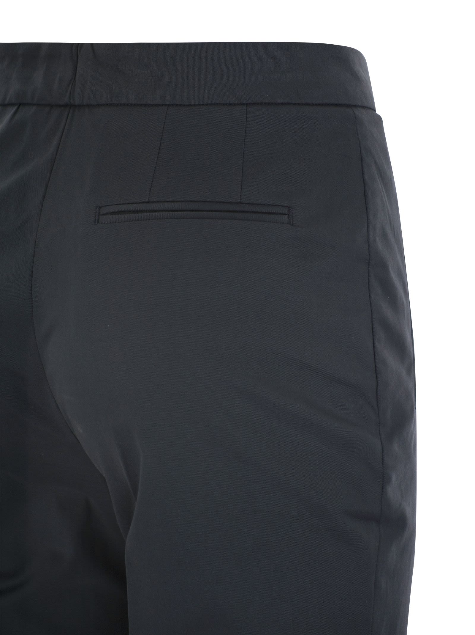Pt Pantaloni Torino Frida Cotton And Silk Trousers With Pleat