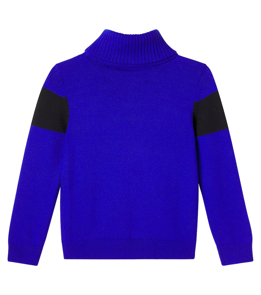 Intarsia wool turtleneck sweater
