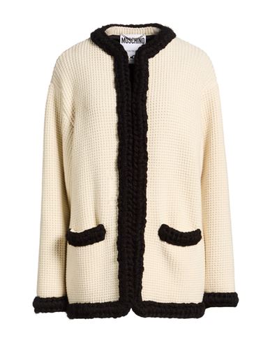 Woman Jacket Ivory Size 6 Virgin Wool