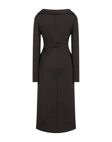 Woman Midi dress Dark brown Size 6 Polyamide, Elastane
