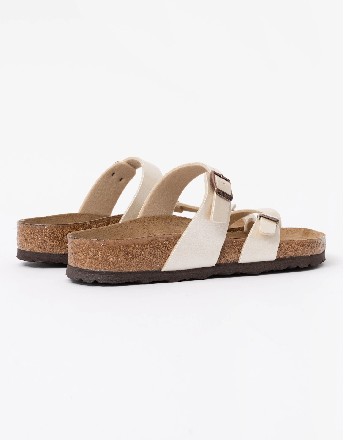 Women's Birkenstock Mayari Birko Flor Womens Sandals - Graceful Pearl White - Brown - : 5.5/D