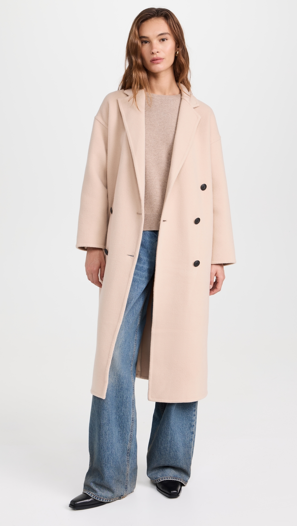 Thea Italian Splittable Coat Oatmeal