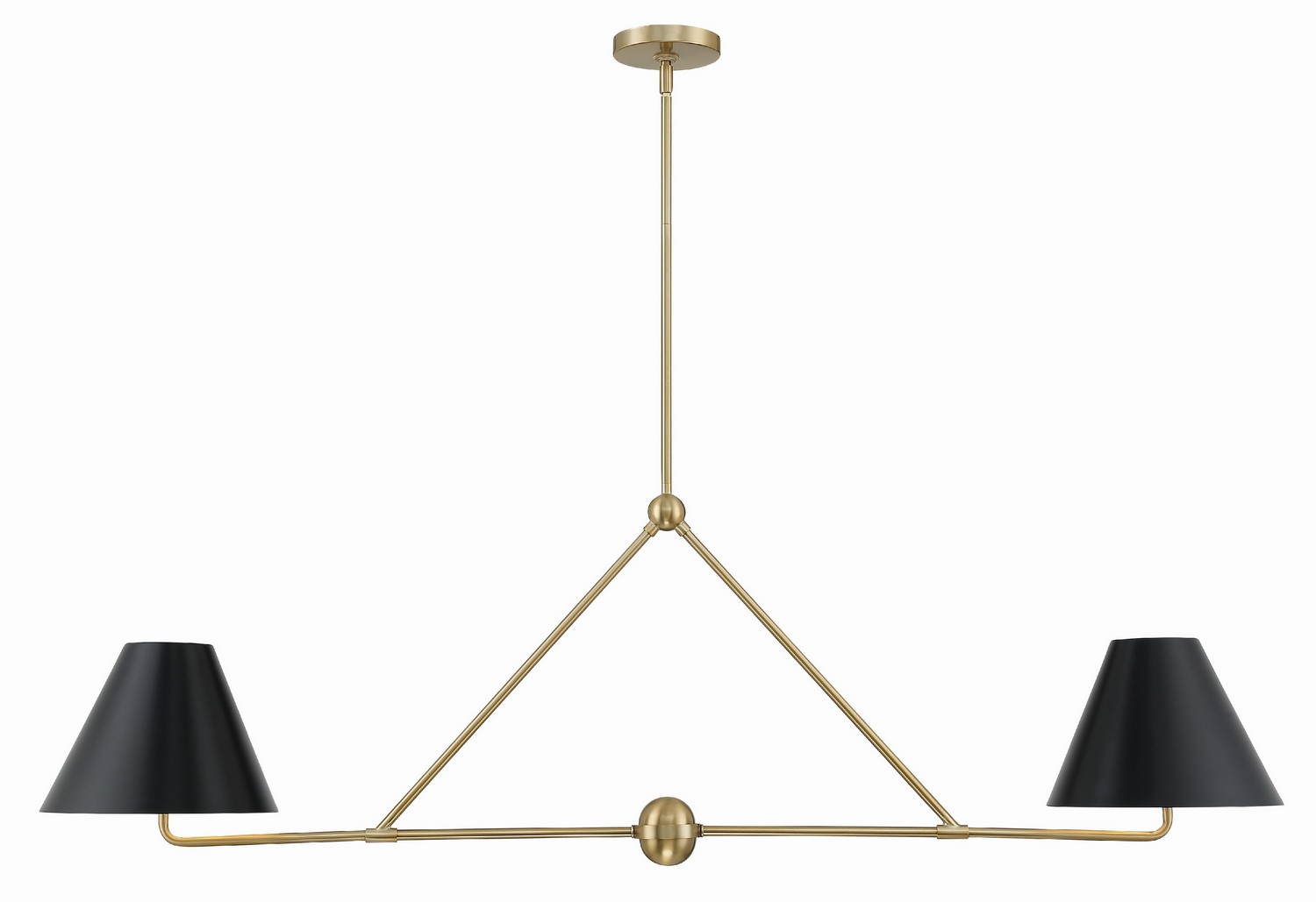 Xavier 4-Light Chandelier in Vibrant Gold