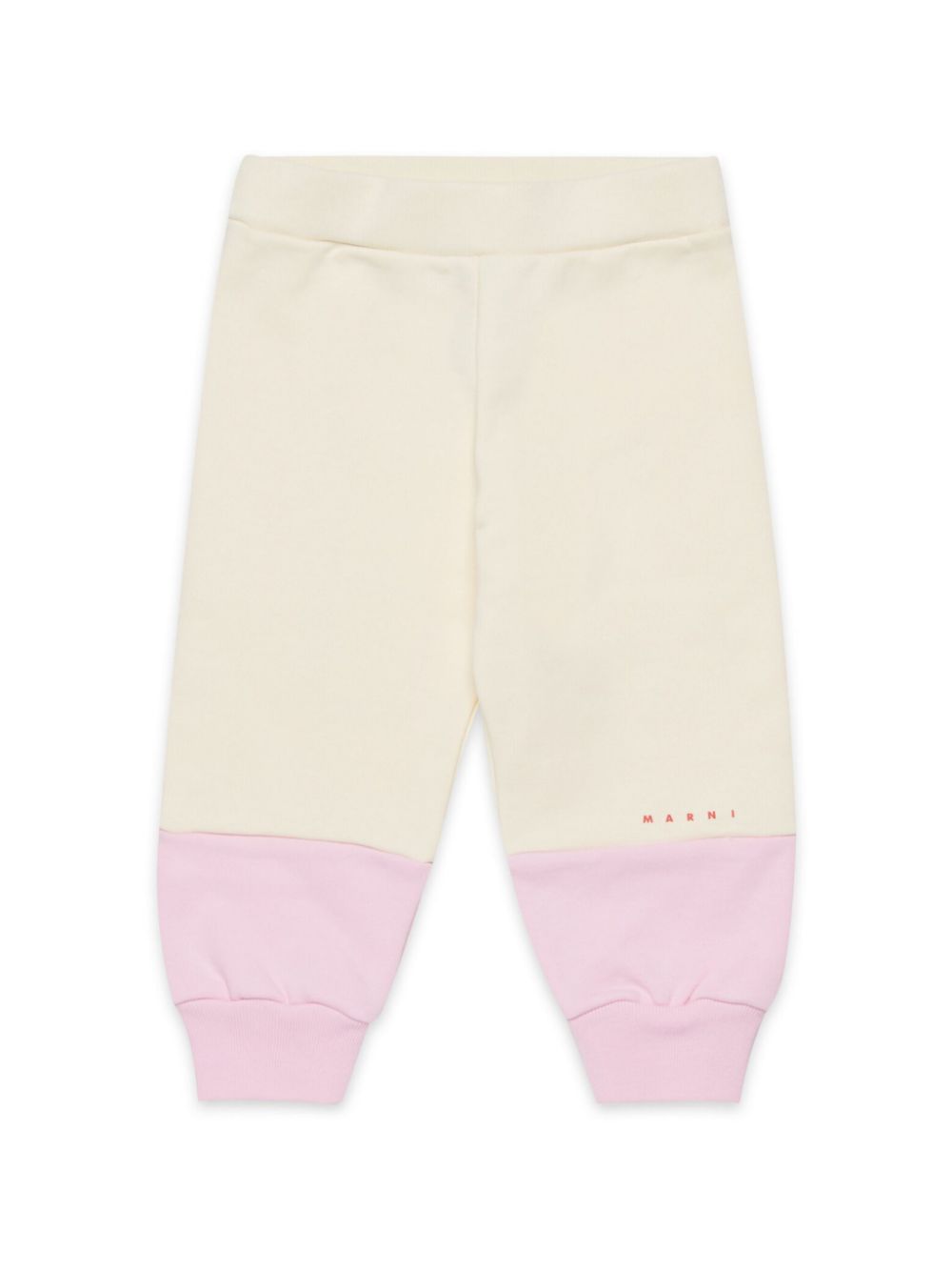 Colour-block track pants - White