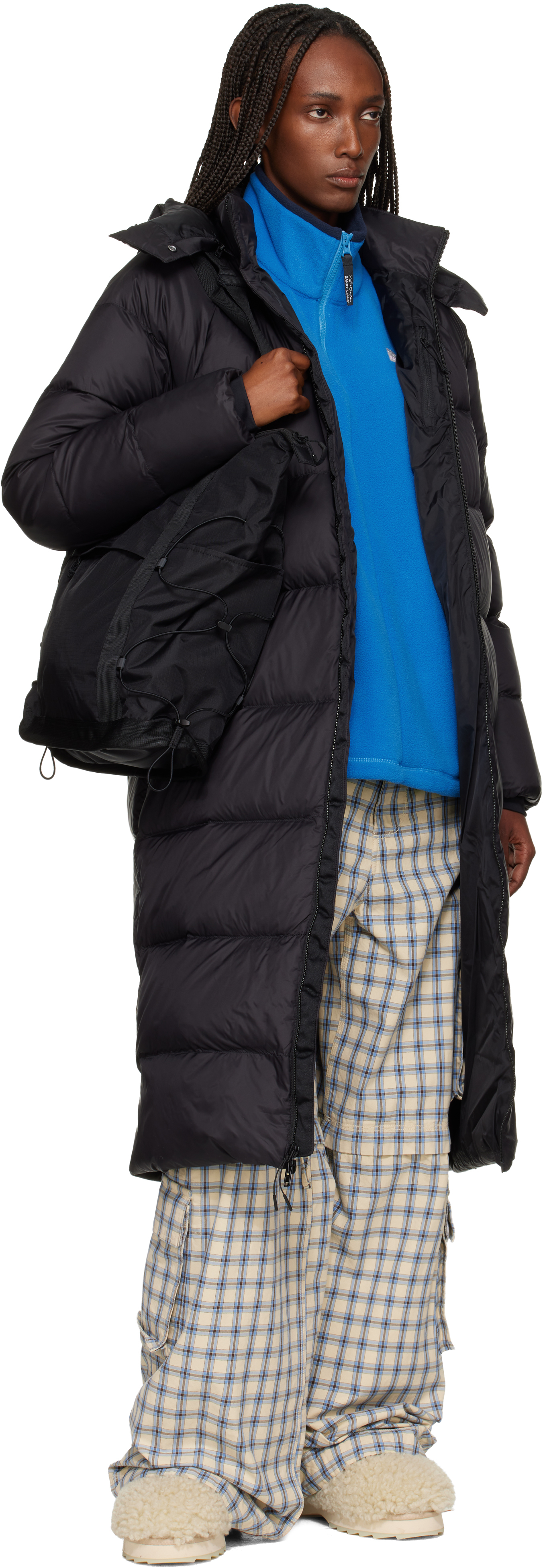 Black City Long Hooded Down Jacket