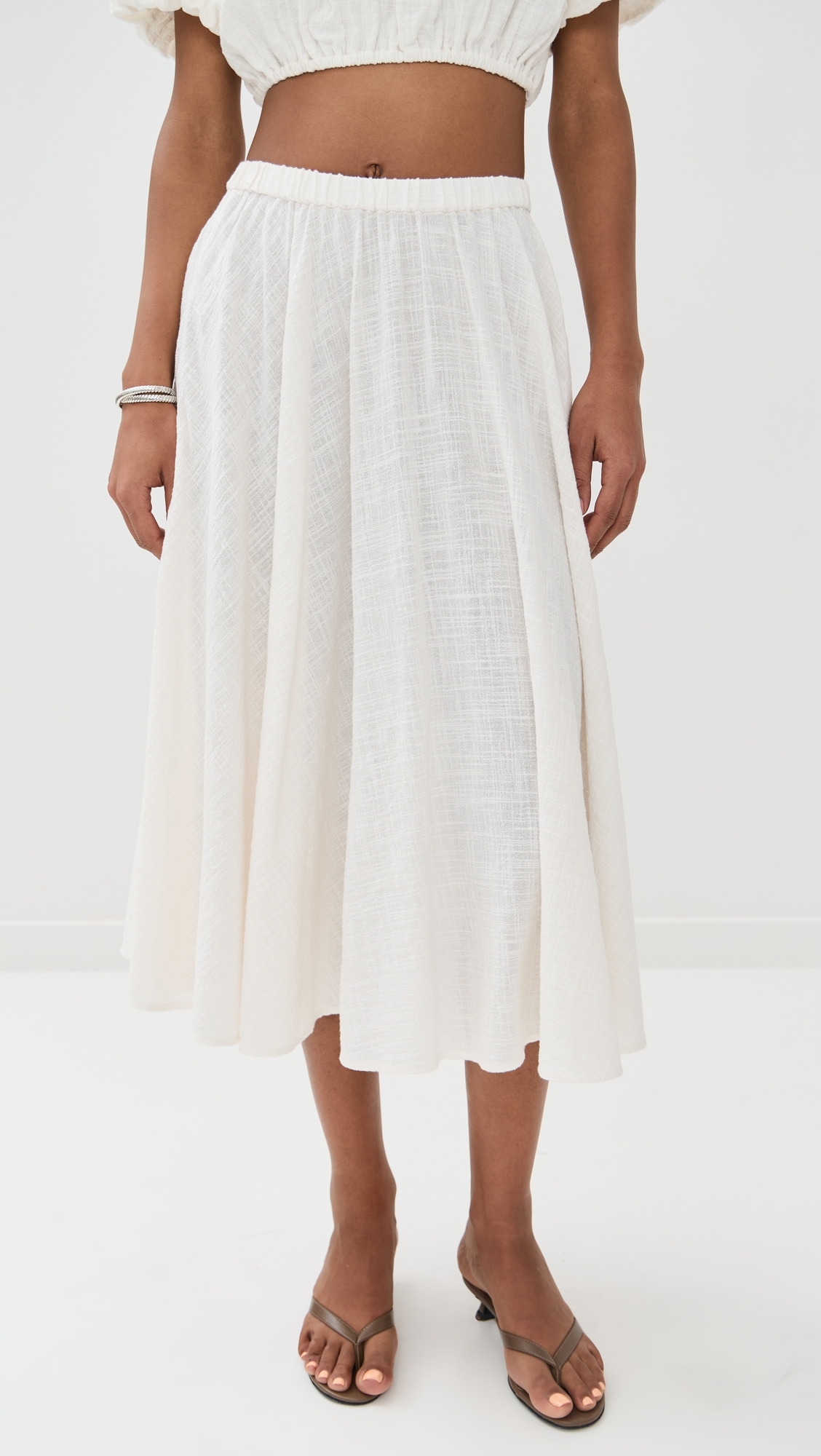 STAUD Carla Skirt Buttercream