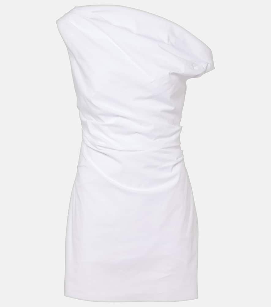 Phare draped cotton minidress