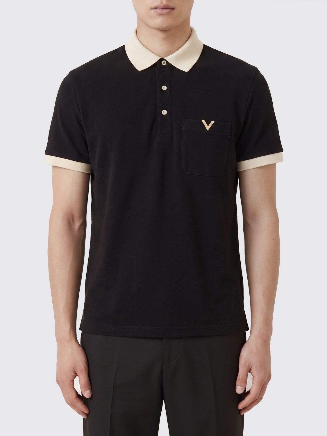 Polo Shirt Men color Black