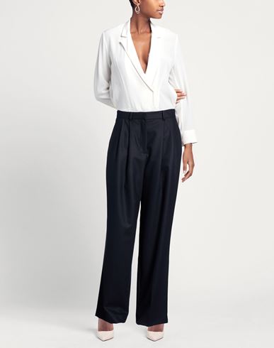Woman Pants Midnight blue Size 6 Wool, Polyester