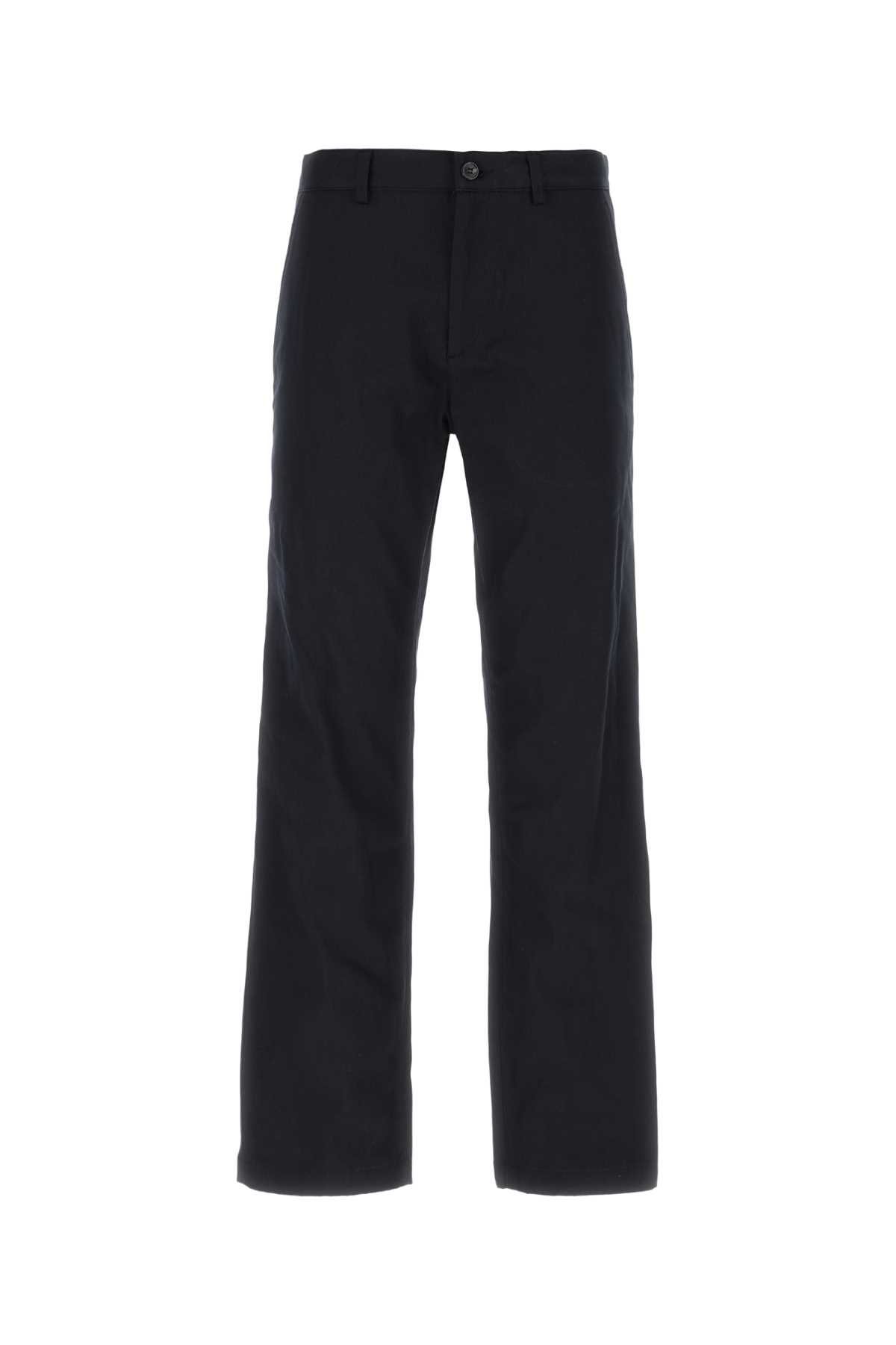 Mid-rise straight-leg trousers - Blue