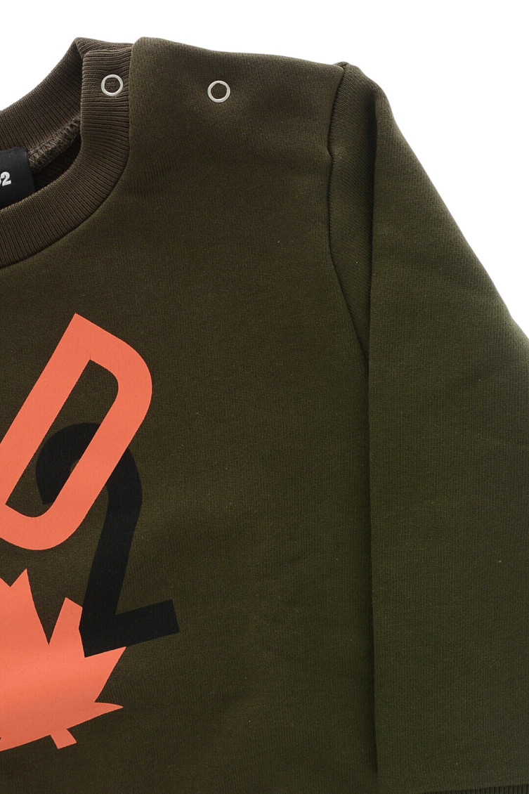 Babies Olive Graphic Sweatshirt